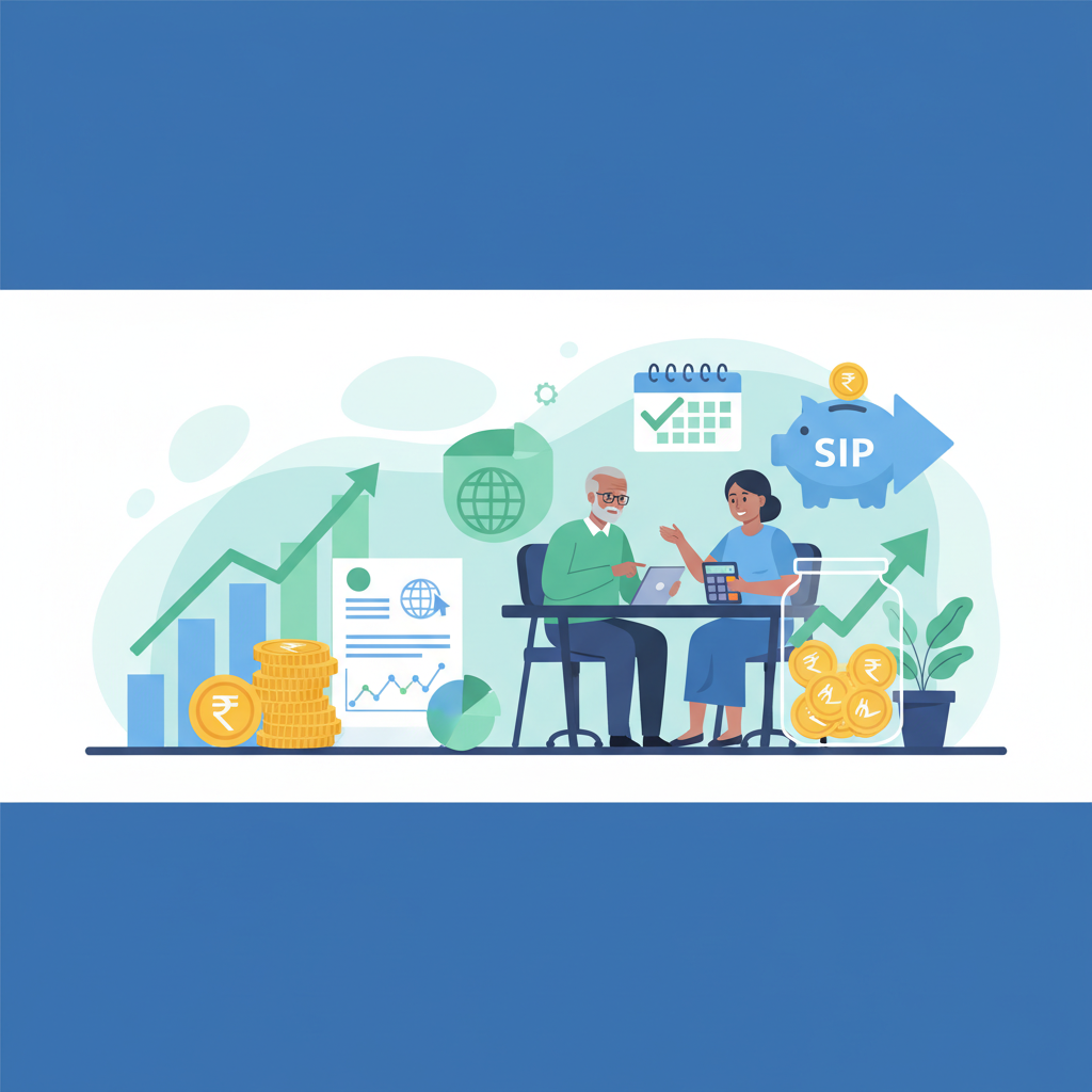 60 की उम्र में ₹1 लाख/माह पेंशन के लिए SIP कैलकुलेटर।