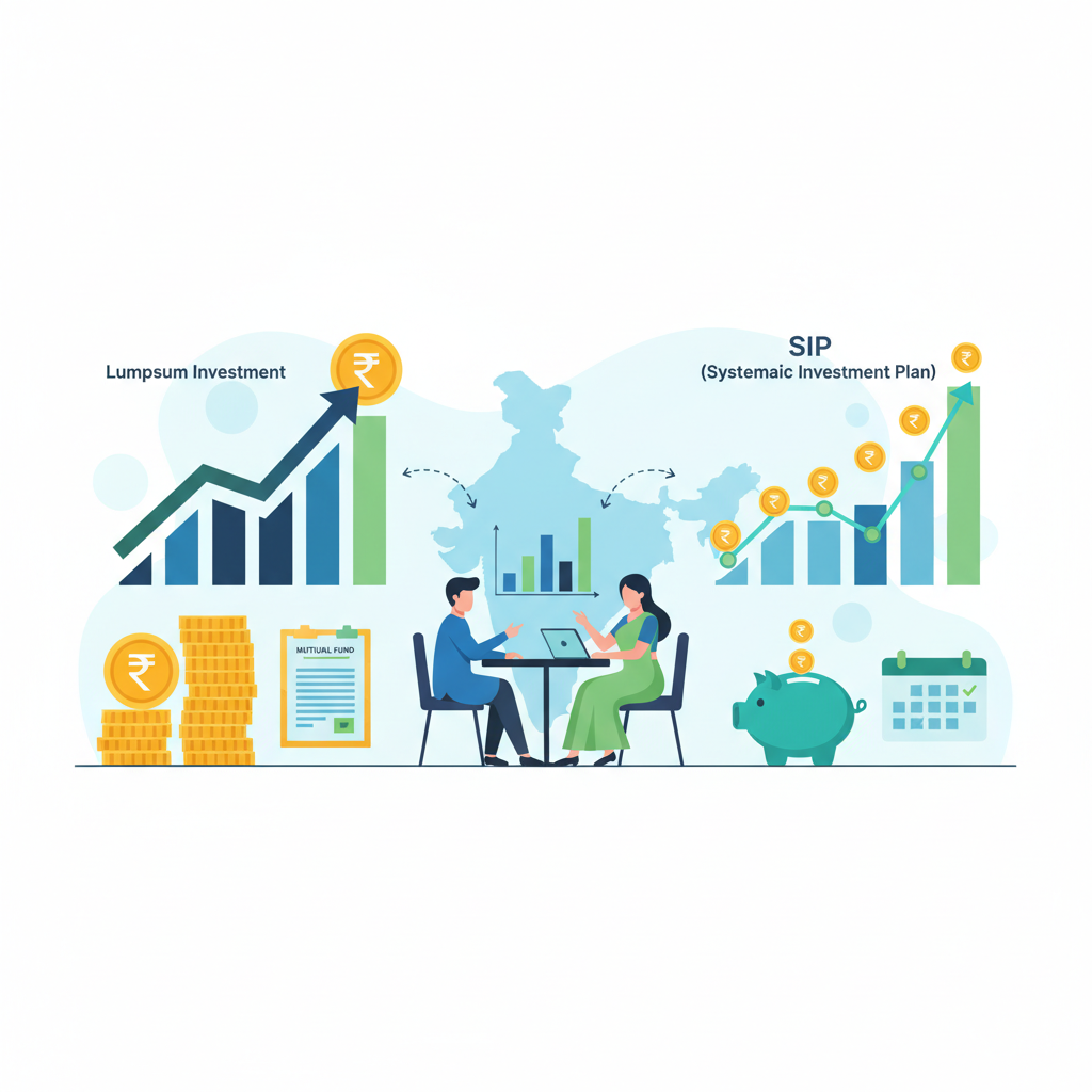 लंपसम निवेश बनाम SIP: जानें भारतीय बाजार में आपके लिए क्या बेहतर है।
