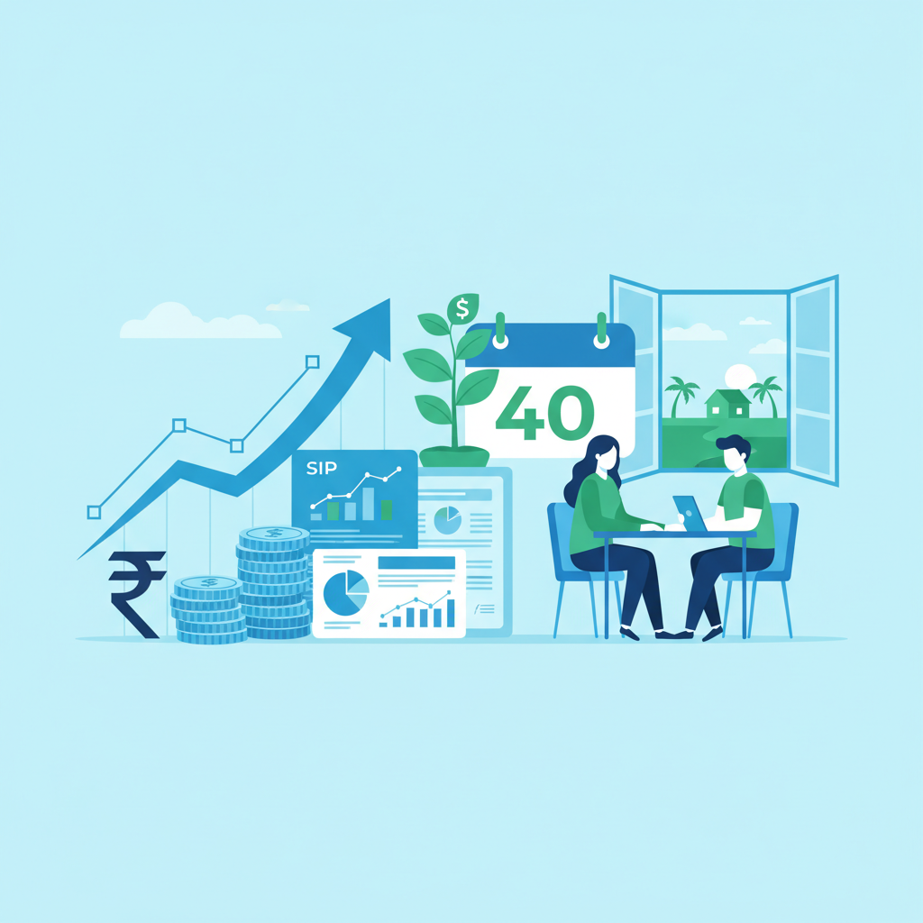 जल्दी रिटायरमेंट के लिए SIP कैलकुलेटर: 40 की उम्र में आजादी?