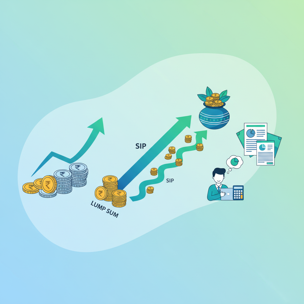 क्या एक साथ निवेश करें या SIP? म्युचुअल फंड रिटर्न की तुलना।