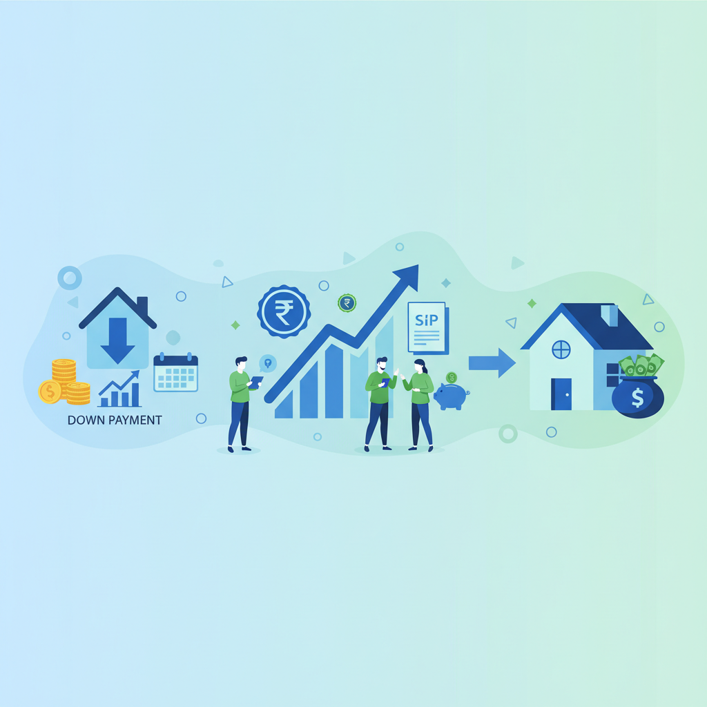 घर के डाउन पेमेंट के लिए कितना SIP करें? अभी कैलकुलेट करें।