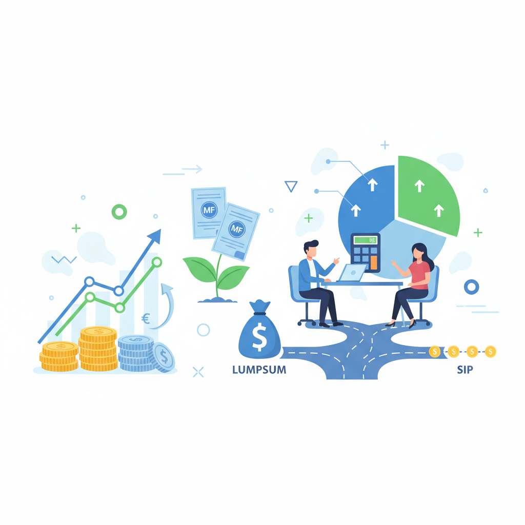 म्युचुअल फंड में लंपसम या SIP? कैलकुलेटर से सही चुनाव करें।
